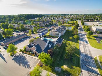 Aerial Exterior View at Steeplechase at Shiloh Crossing, Avon, Indiana